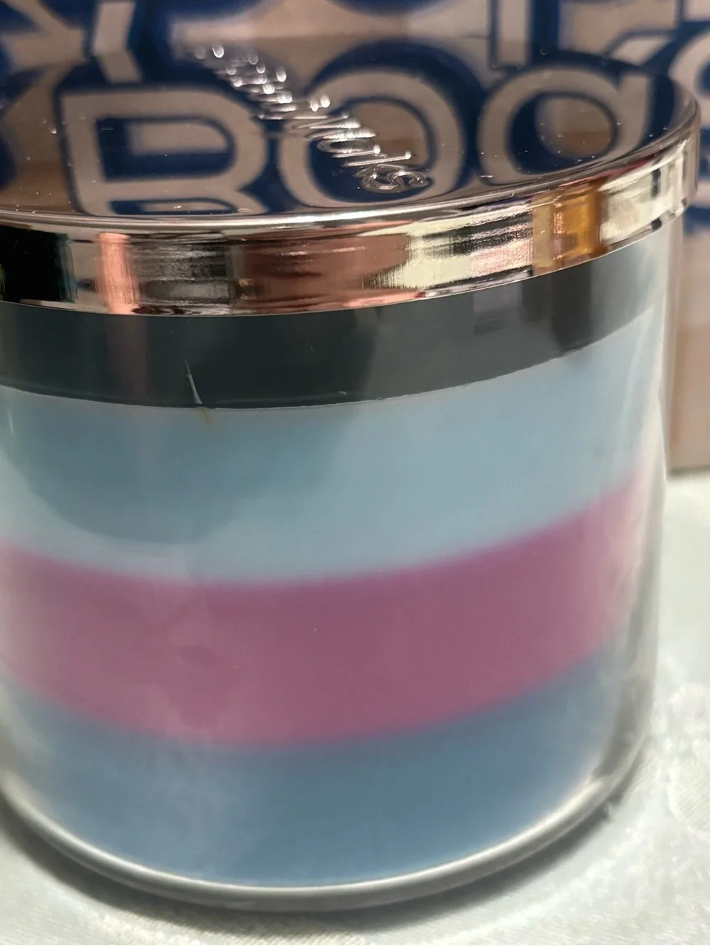 Bath & Body Works Blue Raspberry Snow Cone Three Wick Scented Candle - Picture 2 of 4